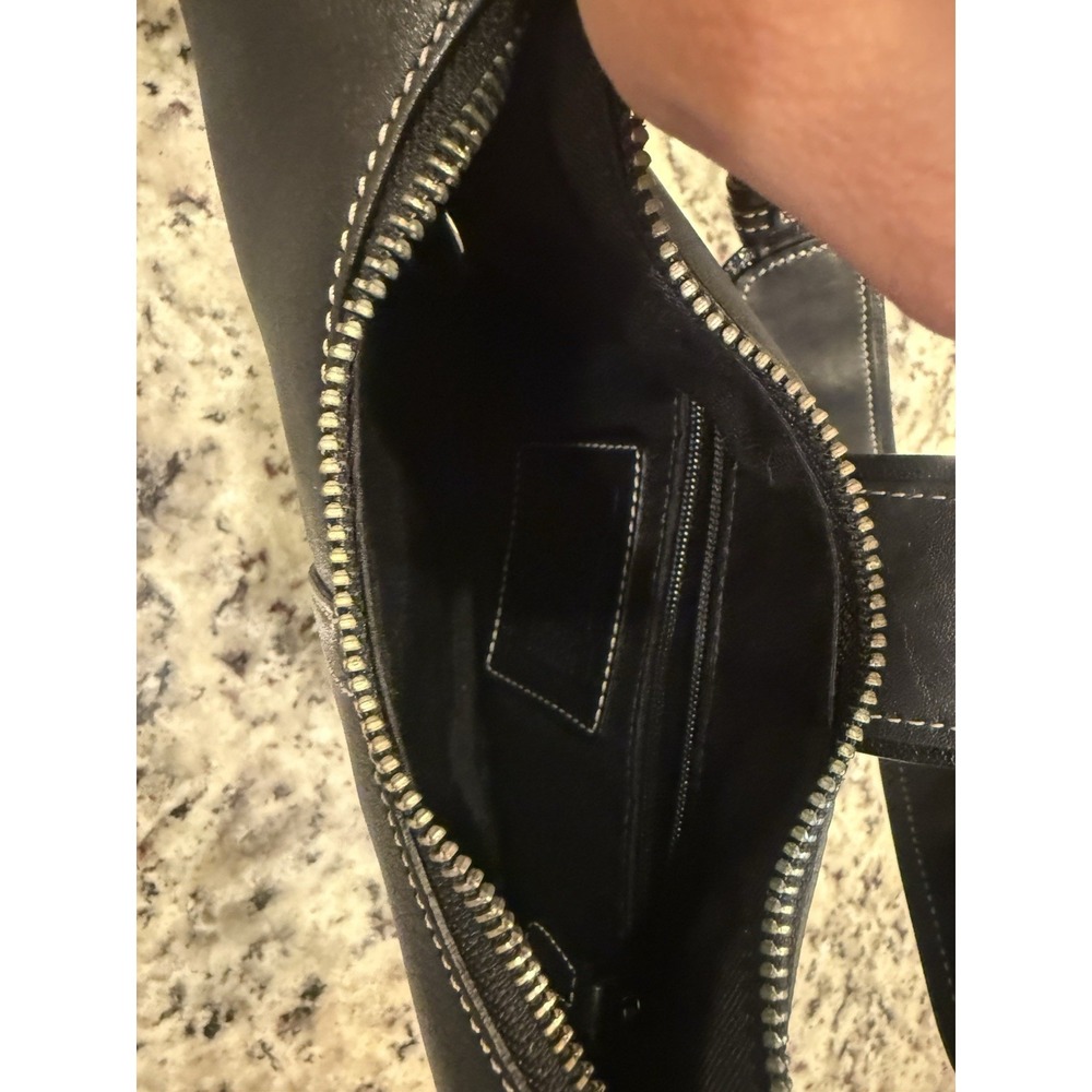 Vtg Coach Bag Black Leather Hampton Soho Hobo Buckle E04S-7462 Y2K - Picture 8 of 13